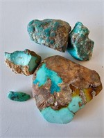 (5) Pieces Of Mixed Turquoise
