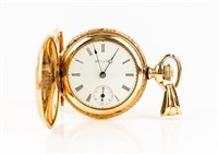 Jewelry Antique Hampden Pocket Watch 11j