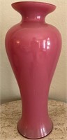 F - HAND BLOWN CAMBRIDGE GLASS VASE 16.5"T (C25)