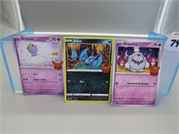 Three Assorted Pokemon Cards