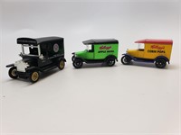 Three Branded Model Cars