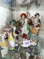 Large lot of Occupied Japan courting figurines