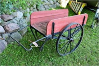 Awesome rustic outdoor pull cart