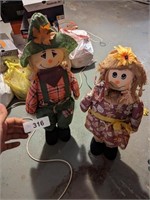 (2) Decorative Scarecrows