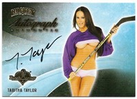 Tabitha Taylor Autograph Benchwarmer Hockey card