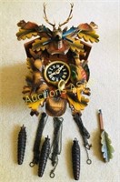 Vintage Hunting Theme Cuckoo Clock Bachmaier & Kle