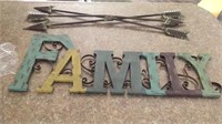 Family and Arrows Wall Decor