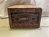Wooden Birds-Eye box - The Diamond Match Co.