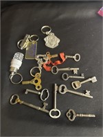 Group of skeleton keys and more