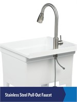 Project Source 24x24 Utility Tub with Faucet