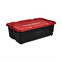 $45  Husky 57 Gal. Pro Grip Storage Tote w/Wheels