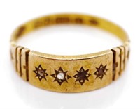 Victorian 15ct yellow gold ring