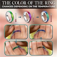 Sz 6 1/2  New! Color Changing Mood Ring