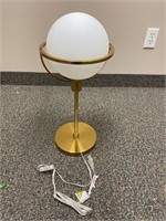 Gold Table Lamp with Globe Light