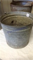 Galvanized bucket