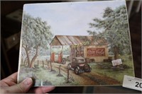 OLD GAS STATION COCA-COLA PRINT
