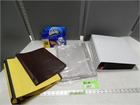 3 Ring binders, page protectors and more