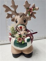 Reindeer with light up nose(paint chipping)
