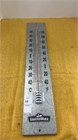 Groundwork  metal thermometer - 22x4 inches