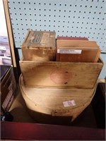 CIGAR BOXES, CHEESE BOX, SMALL CRATE