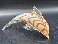 Murano Style Art Glass Dolphin 5”