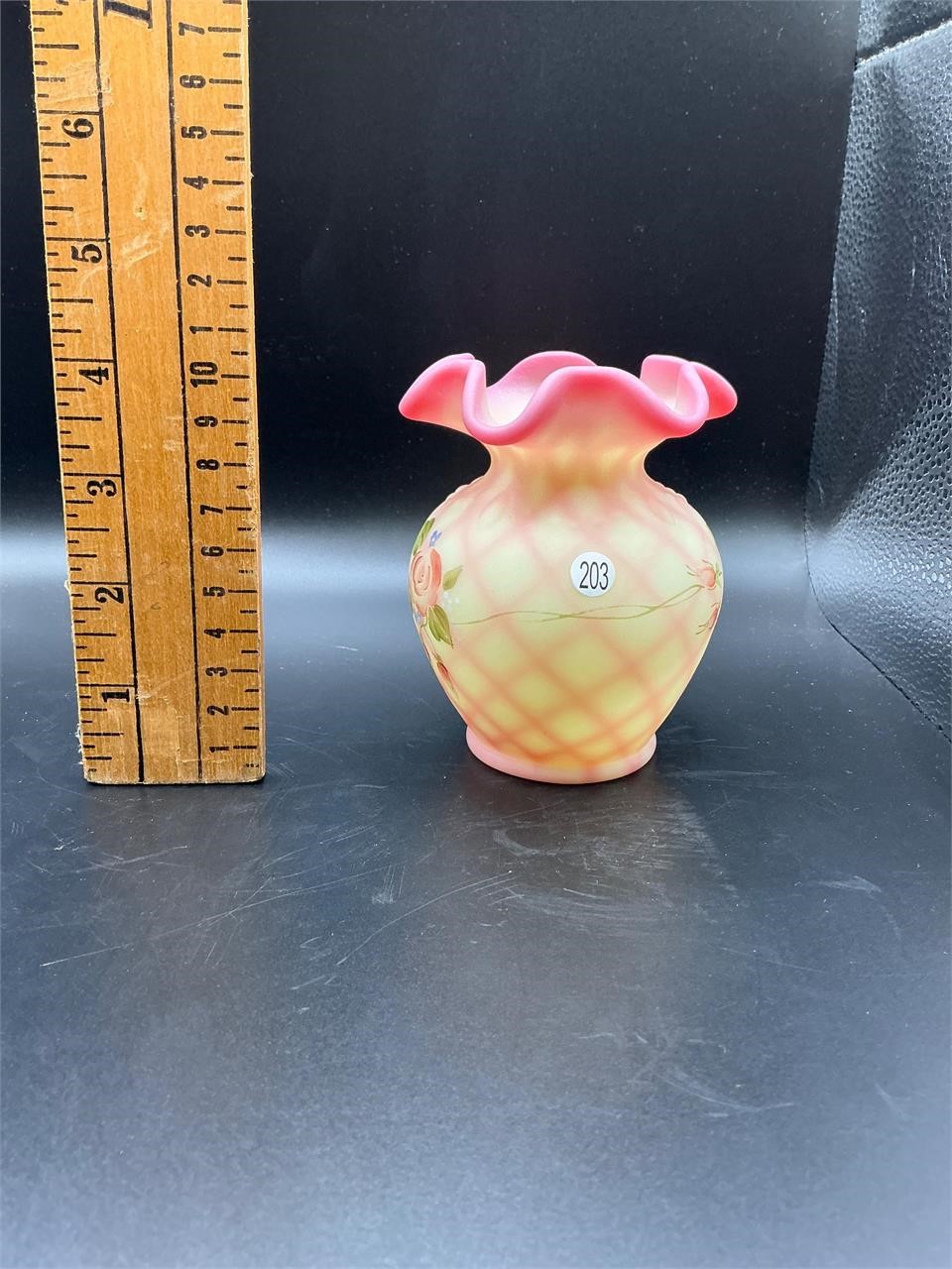 Fenton Burmese Small Vase