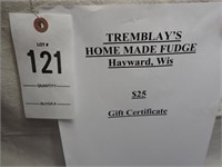 Tremblay'sn$25 Gift Certificate