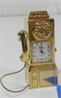 Public Payphone - Mira Quartz Clock 2.5" tall