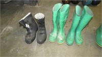 (3) Pairs Rubber Boots