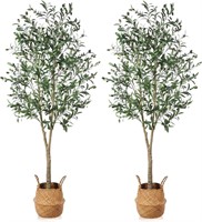 Artificial Olive Trees 6Ft Fake 2Pack