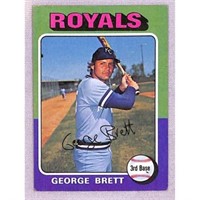 1975 Topps George Brett Rookie Crease Free Nice