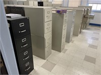 School Surplus Room - Rows of File Cabinets