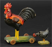 NODDING ROOSTER & HEN TOYS