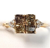 $3565 14K  Fancy Brown Diamond I2-3(0.7ct) Diamond