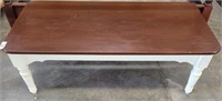 TWO TONE PAINTED COFFEE TABLE