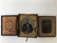 Antique Daguerreotype Photographs Portraits