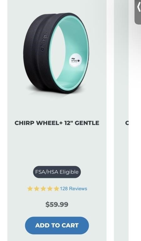 C11) like new large CHIRP wheel back