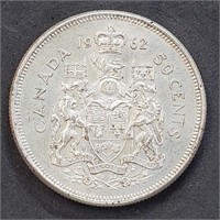 Silver 50 Cent Canadian (11.5Gm) Coin