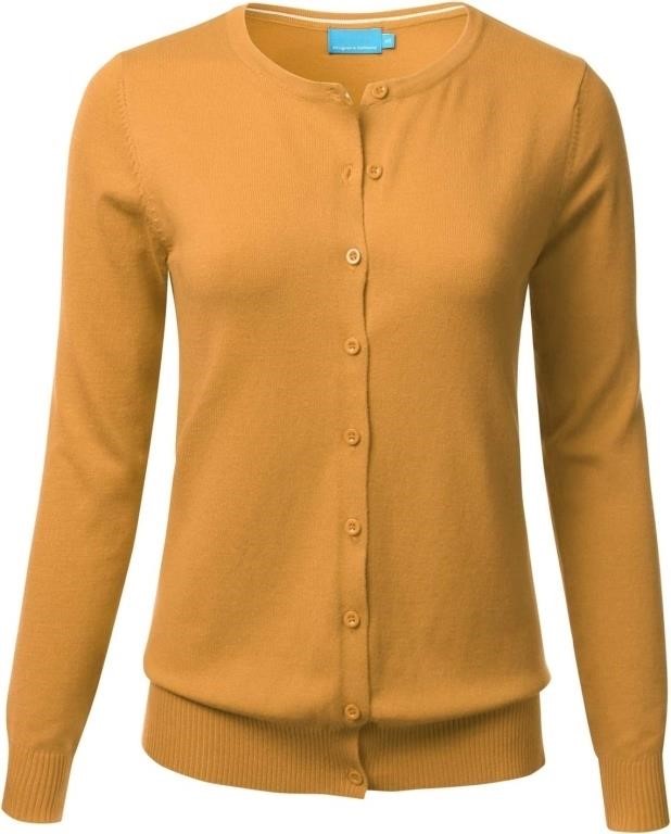 (U) Amazon essentials Women's Button Down Crew Nec