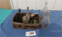 Basket with Bottles