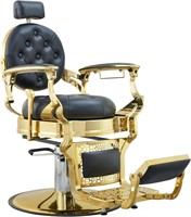 Retail: $695:Adj. Vintage Barber Chair (Golden)
