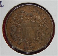 1867 Two Cent Piece