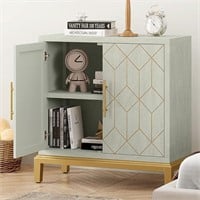 Function Home Accent Cabinet with Doors, Modern