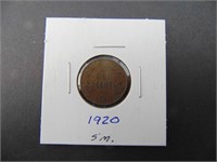 1920 Canadian Small One Cent Coin