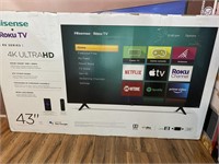 Hisense Roku TV 4K ultra HD 43inch