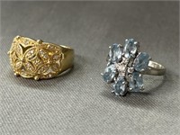 14K and Sterling Silver Rings