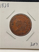 1828 Half Cent