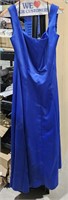 Long Brite Blue Gown sz listed 22 really  18