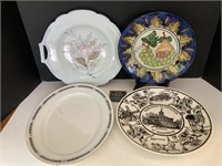 Lot of 4 Decorative Plates