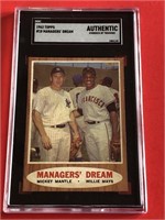 SGC 1962 Topps Mickey Mantle & Willie Mays